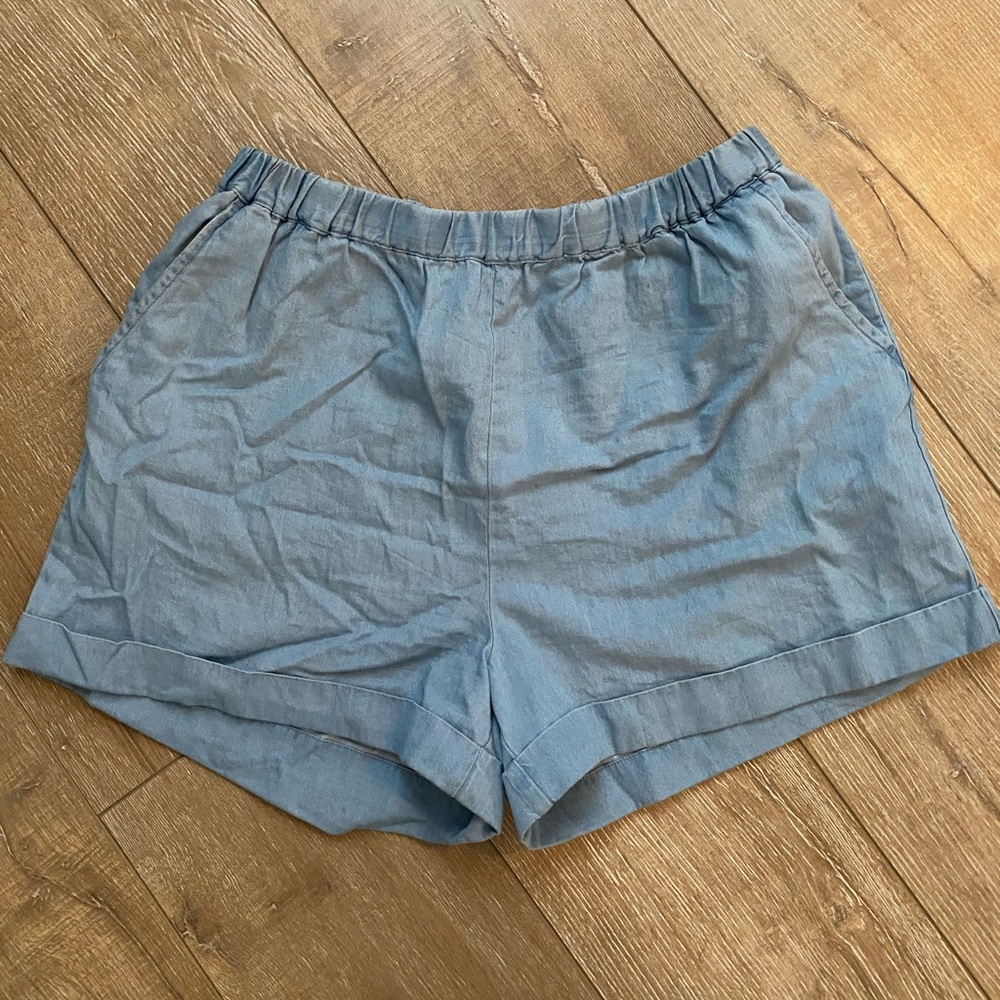 Light Blue Stretchy Shorts